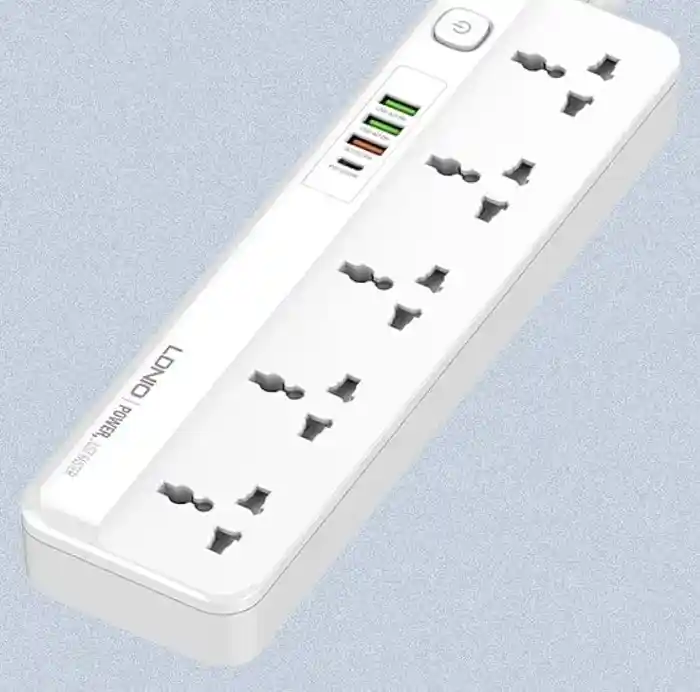 LDNIO SC5415 Power Strips 5 Way Outlet with USB Ports Universal Extension Power Socket